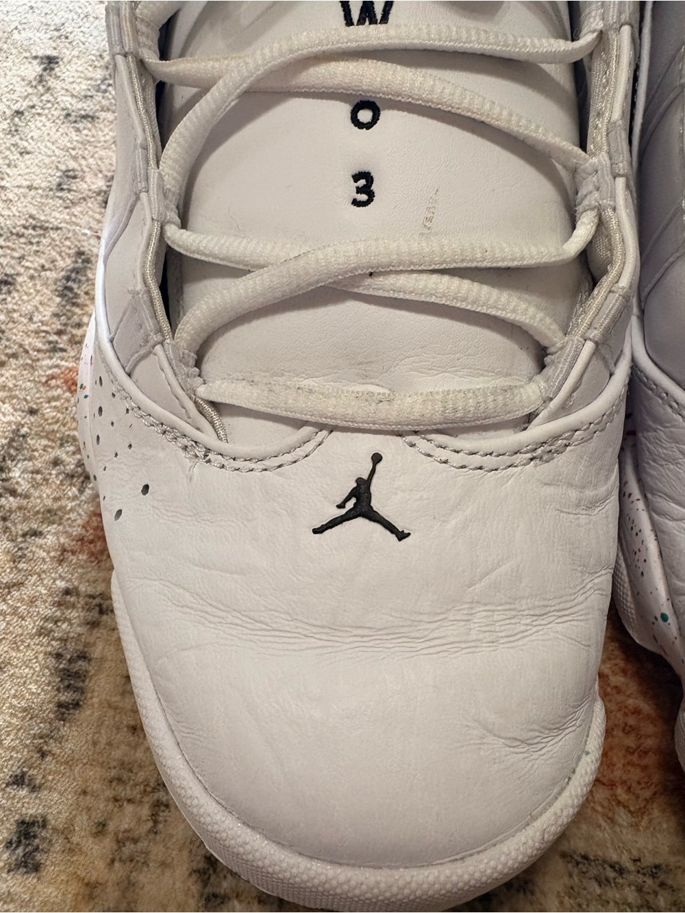 Jordan Men’s 6 Rings Mid Confetti Size 12 - Picture 6 of 12